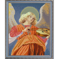 Конёк НИК 9943 Ангел играющий на виоле (Мелоццо да Форли). Схема для вышивания бисером 