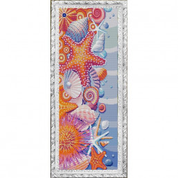 Рисунок на ткани «Конёк» 1228 "Дары моря", 25х65 см (арт. Рисунок на ткани «Конёк» 1228 "Дары моря", 25х65 см)