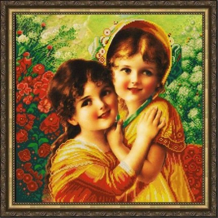 Рисунок на ткани «Конёк» 1370 Сестры 40х39 см (арт. Рисунок на ткани «Конёк» 1370 Сестры 40х39 см)