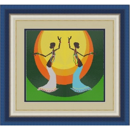Рисунок на ткани «Конёк» 9511 Танец (круговая техника), 40х40 см (арт. Рисунок на ткани «Конёк» 9511 Танец (круговая техника), 40х40 см)