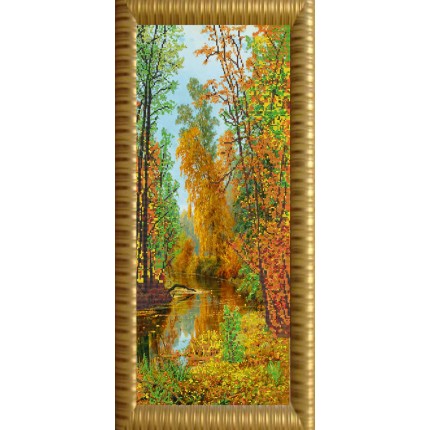 Рисунок на ткани «Конёк» 9630 Осенний парк, 25х65 см (арт. Рисунок на ткани «Конёк» 9630 Осенний парк, 25х65 см)