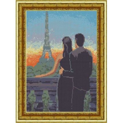 Рисунок на ткани «Конёк» 9655 В Париже, 29х39 см (арт. Рисунок на ткани «Конёк» 9655 В Париже, 29х39 см)