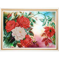 Конёк Рисунок на ткани «Конёк» 9939 Розы в саду Рисунок на ткани «Конёк» 9939 Розы в саду, 29х39 см 
