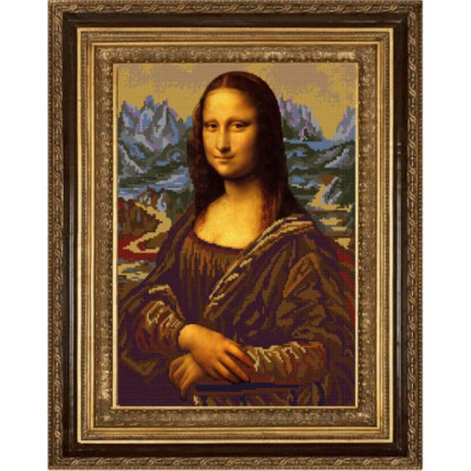 Рисунок на ткани «Конёк» 9757 Мона Лиза (Джоконда), 29х39 см (арт. Схема для вышивания бисером НИК 9757 Мона Лиза (Джоконда))