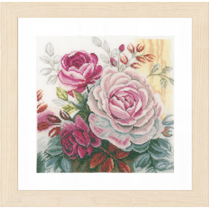 Набор для вышивания PN-0165376 Pink rose (Розовые розы)