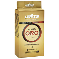 LAVAZZA 1991 Кофе молотый LAVAZZA "Qualita Oro", арабика 100%, 250 г, вакуумная упаковка, 1991 