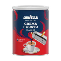 LAVAZZA 3882 Кофе молотый LAVAZZA "Crema E Gusto", 250 г, жестяная банка, 3882 