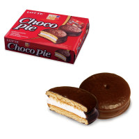 LOTTE  Печенье LOTTE "Choco Pie" ("Чоко Пай"), прослоенное, глазированное, в картонной упаковке, 336 г (12 штук х 28 г) 
