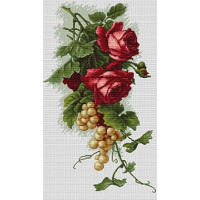 Luca-S B2229 Красные розы с виноградом 