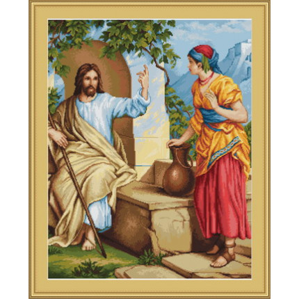 Набор для вышивания B478 Иисус и самаритянка