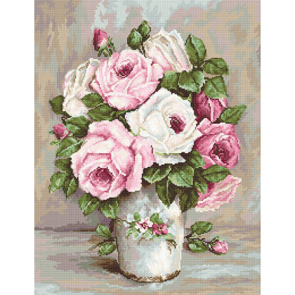 Набор для вышивания B574 Набор д/вышивания "Лука-С" B574 Смешанные розы