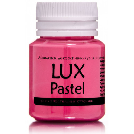 Акриловая краска LuxPastel Красный  пастельный 20мл (арт. A1V20)