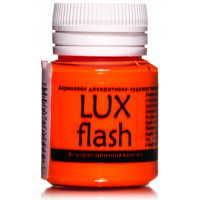 Luxart  S5V20 Акриловая краска  LuxFlash Оранжевый Флуоресцентный 20 мл 