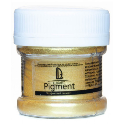 Декоративный пигмент (пудра) Luxart Pigment золото темное 6 г (арт. PG17V06)