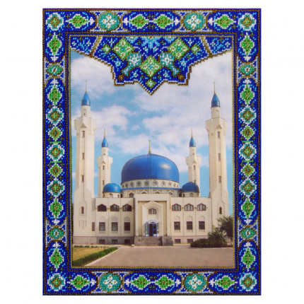 Набор для вышивания  Набор для вышивания "М.П.Студия" БГ №08 №289 "Майкопская мечеть" 27 х 35 см