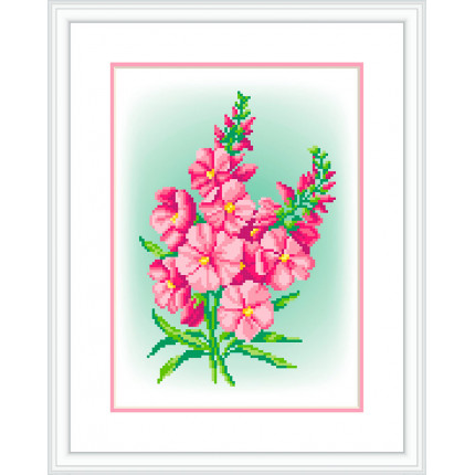 Схема для вышивания  Канва/ткань с рисунком "М.П.Студия" №1 21 см х 30 см СК-035 "Розовый шарм"