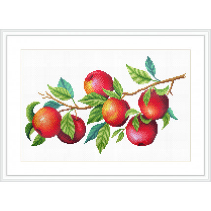 Схема для вышивания  Канва/ткань с рисунком "М.П.Студия" №2 30 см х 40 см СК-106 "Урожай яблок"