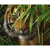 М.П.Студия  Канва/ткань с рисунком "М.П.Студия" для вышивания бисером №2 35 см х 40 см Г-037 "Тигр" 