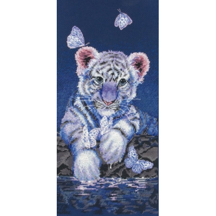 Набор для вышивания 01165 Набор для вышивания MAIA 5678000-01165 Белый тигренок (White Baby Tiger)