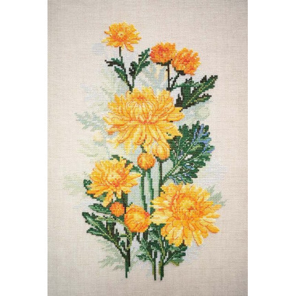 Набор для вышивания 04.004.06 Жёлтые хризантемы