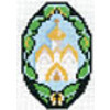 Схема для вышивания  Канва/ткань с рисунком "Матренин посад" №01 16 см х 20 см 0153 "Церковь"