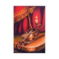 Матренин Посад  Канва/ткань с рисунком "Матренин посад" №07 28 см х 37 см 1400 "Скрипка" 