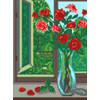 Схема для вышивания  Канва/ткань с рисунком "Матренин посад" №09 28 см х 34 см 052 "Розы"