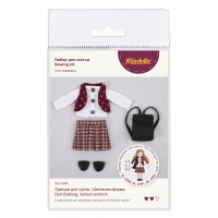 Miadolla DLC-0393 Набор для шитья "Miadolla" DLC-0393 Одежда для куклы. Школьная форма . 