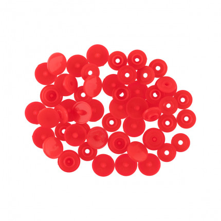 Кнопки пластиковые POM-10 15 шт 10 мм № 003 красный (арт. POM-10)