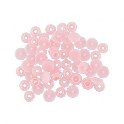 Кнопки пластиковые POM-10 15 шт 10 мм № 004 розовый (арт. POM-10)