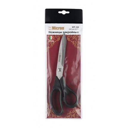 Ножницы Micron VIT-34 закройные в чехле 245 мм . (арт. VIT-34)