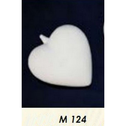 Заготовка керамическая Сердце подвесное (ср.) h = 80х75 мм (арт. М124)