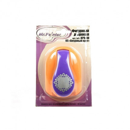 "Mr.Painter" KPB-40 Фигурный дырокол 4 см 05 "Ажурный круг" (арт. KPB-40)