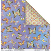 Mr.Painter PSG Бумага для скрапбукинга PSG 180 г/кв.м 30.5 x 30.5 см 1 лист (190)350 бабочки 