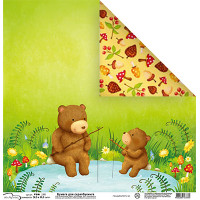 Mr.Painter PSG Бумага для скрапбукинга PSG 180 г/кв.м 30.5 x 30.5 см 1 лист (190)631 медведи 