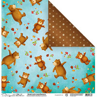 Mr.Painter PSG Бумага для скрапбукинга PSG 180 г/кв.м 30.5 x 30.5 см 1 лист (190)634 медведи 
