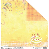 Mr.Painter PSW Бумага для скрапбукинга PSW 180 г/кв.м 30.5 x 30.5 см (230)090 - День Рождения 