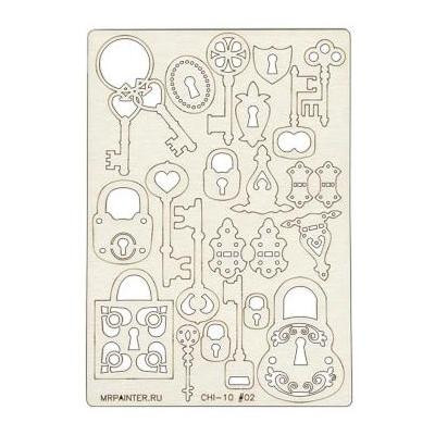 Чипборд картонный "Ключики" (арт. CHI-10/002)