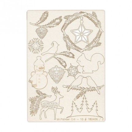 Чипборд картонный "Север/2" (арт. CHI-10/180406)