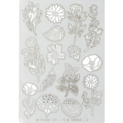 Чипборд картонный Цветочный атлас. Полевые цветы (арт. CHI-10/180904/2)
