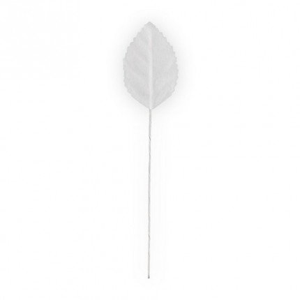 Декоративные элементы "Листья", цвет: белый (арт. PFL-02)