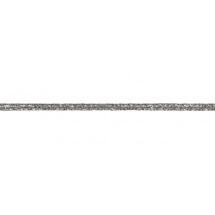 Тесьма отделочная сутаж (шнур отделочный) 02с2143 с метанитью 1.9 мм х 20 м 900222 / серебро (арт. 02с2143 с метанитью)