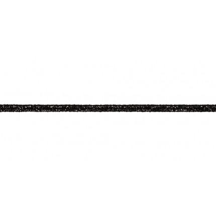 Тесьма отделочная сутаж (шнур отделочный) 02с2143 с метанитью 1.9 мм х 20 м 971005 / чёрный (арт. 02с2143 с метанитью)