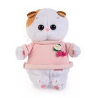 BUDIBASA 11-136538 Мягкая игрушка Кошечка Ли-Ли BABY в толстовке (18см) (в подарочной коробке) LB-006, (ООО "МПП") 