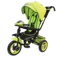 Прочие 11-145756 Велосипед-коляска LEXUS TRIKE T400M2-N1210-GREEN+BLACK (3-х колесный, надувные колеса d=12 и 10 дюймов, светомузыкальная панель, складной руль) (зеленый+черный), (HANGZHOU JOY SHINE IMP & EXP CO.,LTD) 