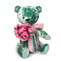 BUDIBASA 11-151544 Мягкая игрушка Медведь БернАрт (30см) (изумрудный) (в подарочном пакете) BAe-60, (ООО "МПП") 