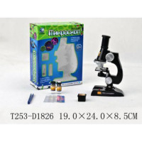 Прочие 11-163977 Микроскоп (свет, 3 объектива, аксессуары) (работает от батареек) (в коробке) (от 8 лет) С2119-T253-D1826-JB1000090, (Shantou City Daxiang Plastic Toy Products Co., Ltd) 
