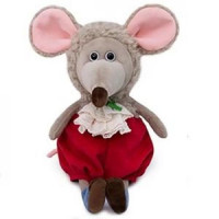 BUDIBASA 11-169309 Мягкая игрушка Мышь Брэд (18см) (в подарочном пакете) Ms18-009, (ООО "МПП") 