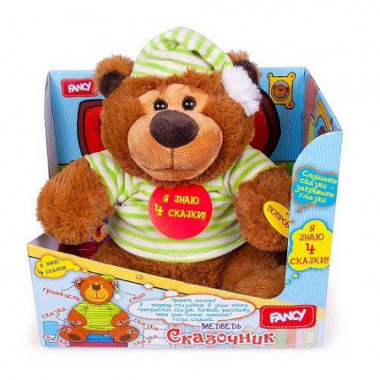 Мягкая игрушкаFancy Медведь-сказочник (26см, озвученный) MCHN01\M, (Beijing Rain-Lotus Art&Gift Co., Ltd) (арт. 11-176495)