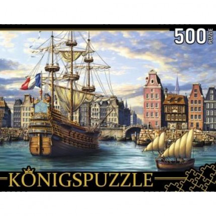 Пазлы 500 дет. Корабли в порту ХК500-6321 (арт. 11-183034)